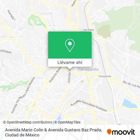 Mapa de Avenida Mario Colin & Avenida Gustavo Baz Prada