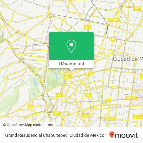 Mapa de Grand Resudencial Chapultepec