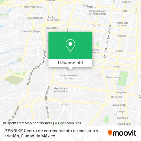 Mapa de ZENBIKE Centro de entrenamiento en ciclismo y triatlón