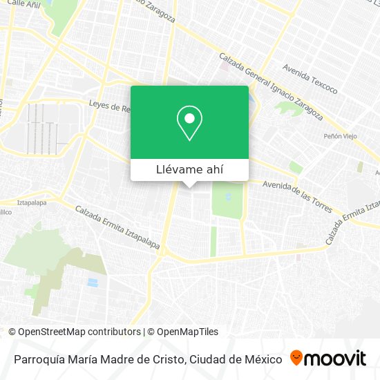 Mapa de Parroquía María Madre de Cristo