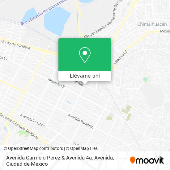 Mapa de Avenida Carmelo Pérez & Avenida 4a. Avenida