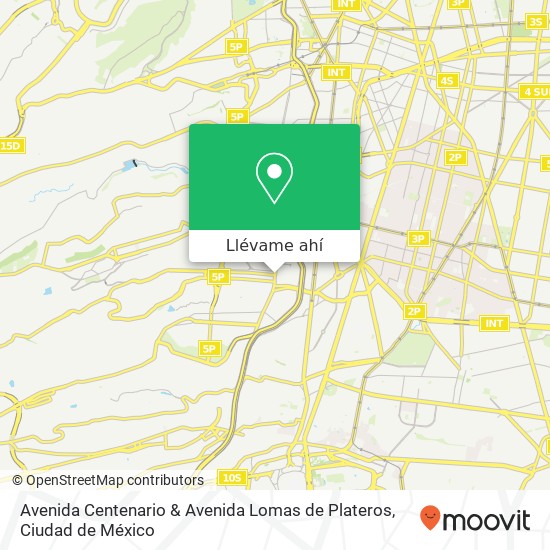 Mapa de Avenida Centenario & Avenida Lomas de Plateros