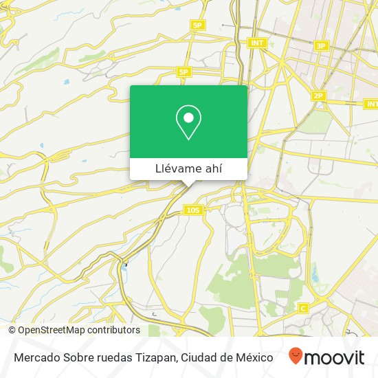 Mapa de Mercado Sobre ruedas Tizapan