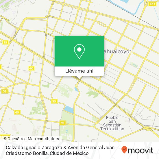 Mapa de Calzada Ignacio Zaragoza & Avenida General Juan Crisóstomo Bonilla
