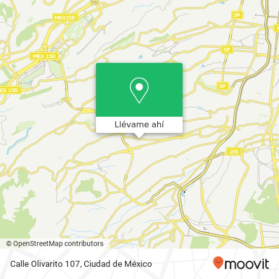 Mapa de Calle Olivarito 107
