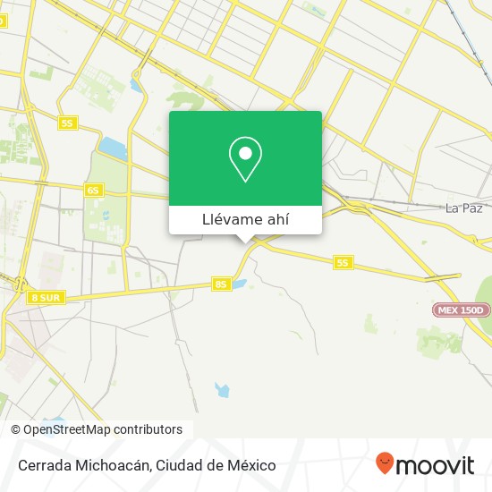 Mapa de Cerrada Michoacán
