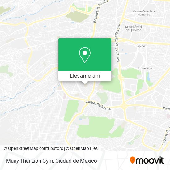 Mapa de Muay Thai Lion Gym