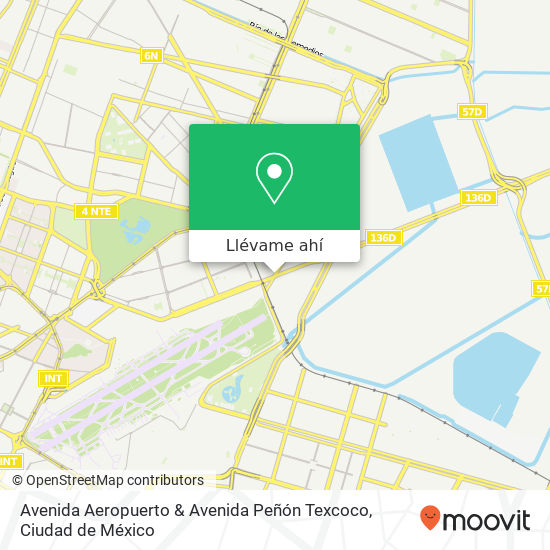 Mapa de Avenida Aeropuerto & Avenida Peñón Texcoco