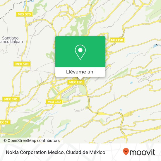 Mapa de Nokia Corporation Mexico