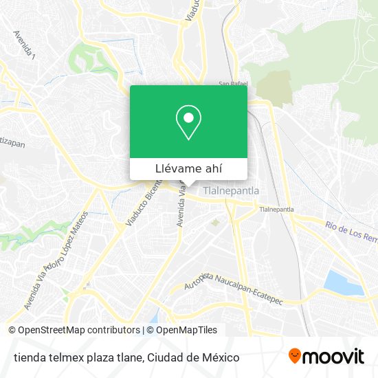 Mapa de tienda telmex plaza tlane