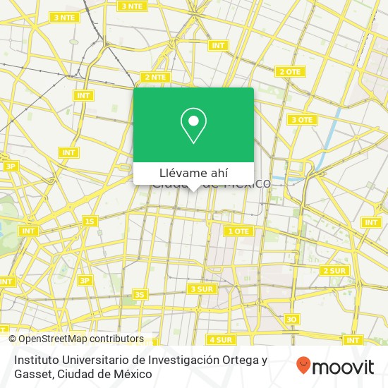 Mapa de Instituto Universitario de Investigación Ortega y Gasset