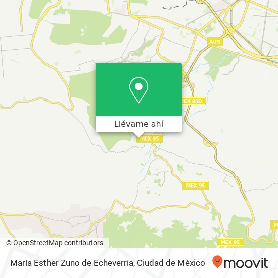 Mapa de María Esther Zuno de Echeverría