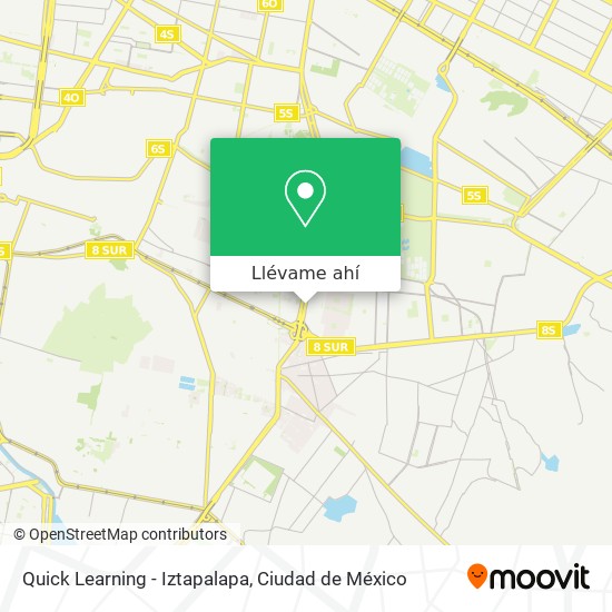 Mapa de Quick Learning - Iztapalapa