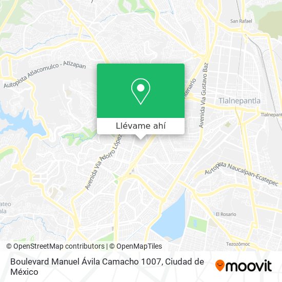 Mapa de Boulevard Manuel Ávila Camacho 1007