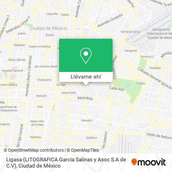 Mapa de Ligasa (LITOGRAFICA García Salinas y Asoc S.A de C.V)