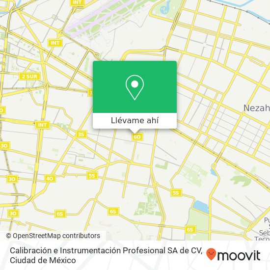 Mapa de Calibración e Instrumentación Profesional SA de CV