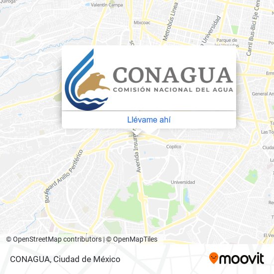 Cómo llegar a CONAGUA en Alvaro Obregón en Autobús o Metro?