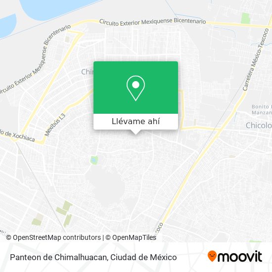 Mapa de Panteon de Chimalhuacan