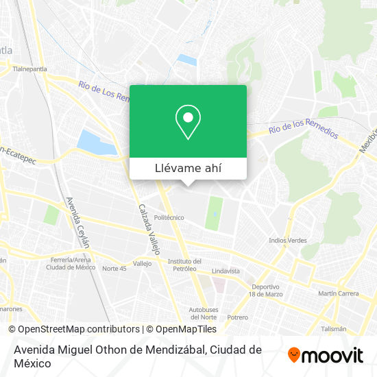 Mapa de Avenida Miguel Othon de Mendizábal