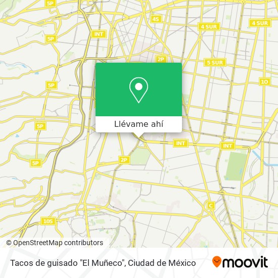 Mapa de Tacos de guisado "El Muñeco"