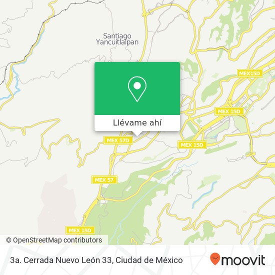 Mapa de 3a. Cerrada Nuevo León 33