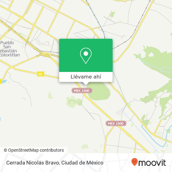 Mapa de Cerrada Nicolás Bravo