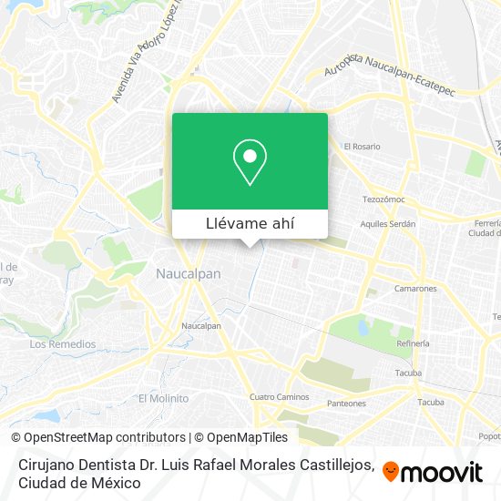 Mapa de Cirujano Dentista Dr.  Luis Rafael Morales Castillejos