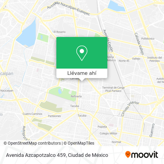 Mapa de Avenida Azcapotzalco 459