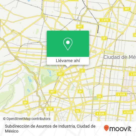 Mapa de Subdirección de Asuntos de Industria