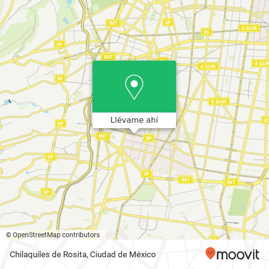 Mapa de Chilaquiles de Rosita
