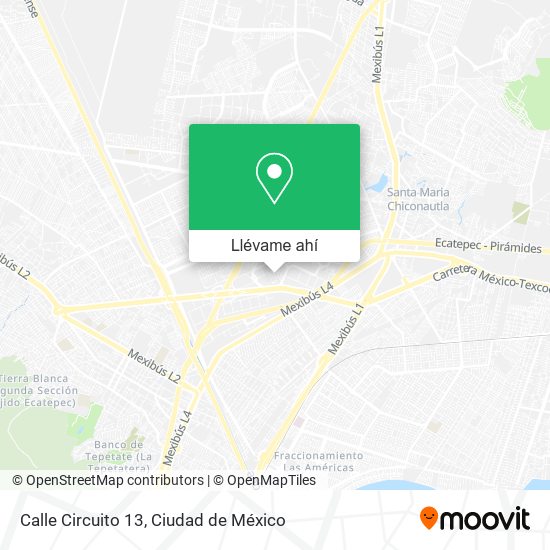 Mapa de Calle Circuito 13