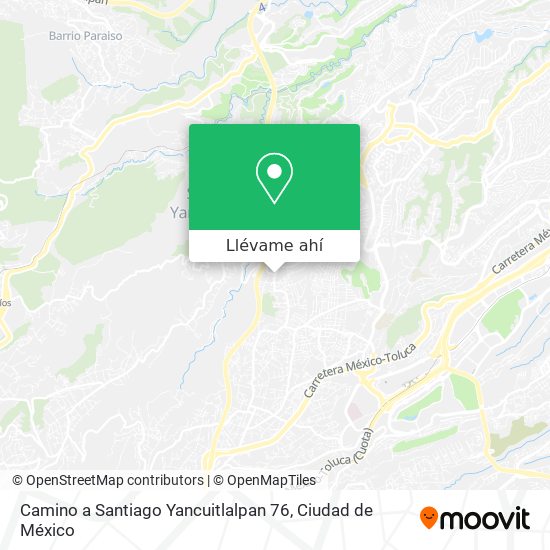 Mapa de Camino a Santiago Yancuitlalpan 76