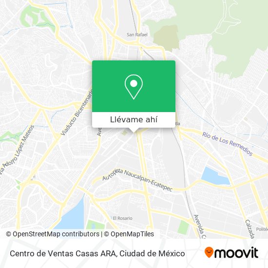 Cómo llegar a Centro de Ventas Casas ARA en Tultitlán en Autobús, Metro o  Tren?