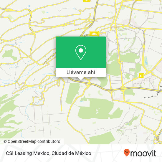 Mapa de CSI Leasing Mexico
