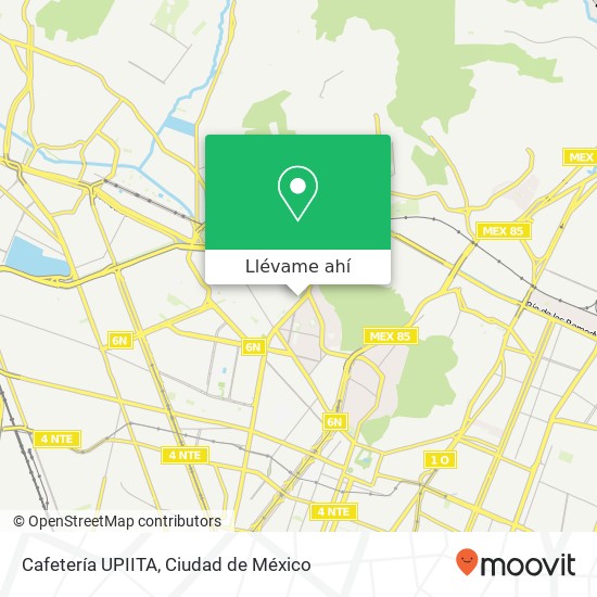 Mapa de Cafetería UPIITA