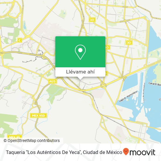 Mapa de Taqueria "Los Auténticos De Yeca"