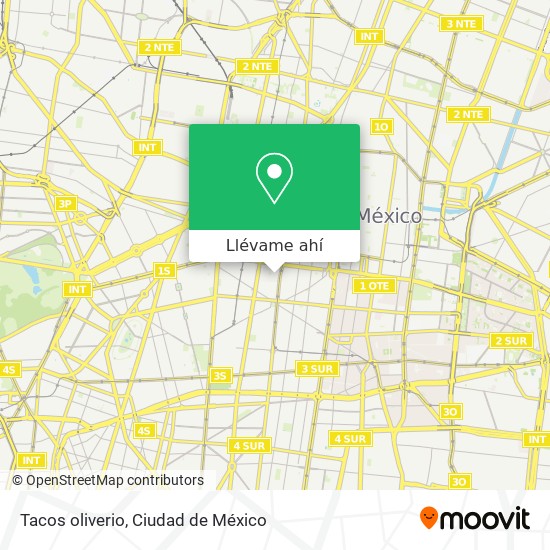 Mapa de Tacos oliverio