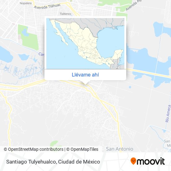 Mapa de Santiago Tulyehualco