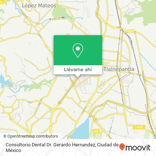 Mapa de Consultorio Dental Dr. Gerardo Hernandez