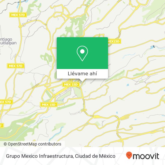 Mapa de Grupo Mexico Infraestructura