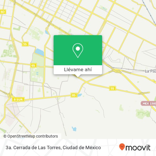 Mapa de 3a. Cerrada de Las Torres