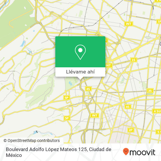 Mapa de Boulevard Adolfo López Mateos 125