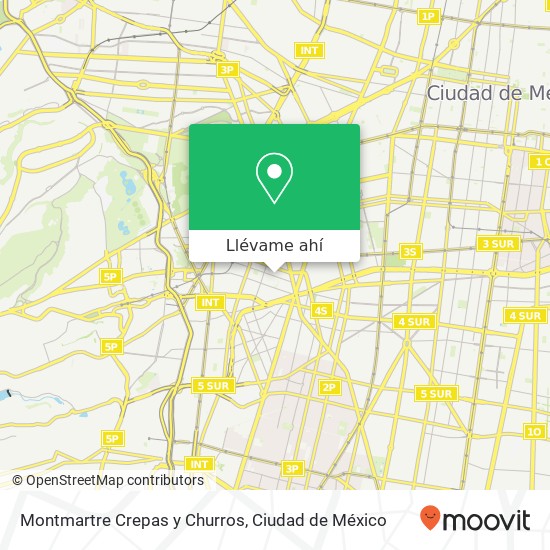 Mapa de Montmartre Crepas y Churros