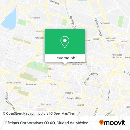 Mapa de Oficinas Corporativas OXXO