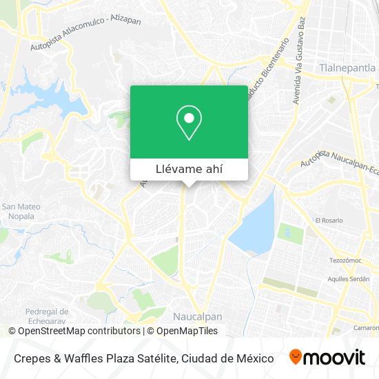 Mapa de Crepes & Waffles Plaza Satélite