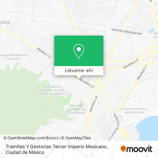 Mapa de Trámites Y Gestorías Tercer Imperio Mexicano