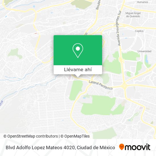 Mapa de Blvd Adolfo Lopez Mateos 4020