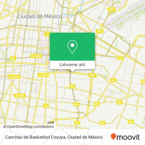 Mapa de Canchas de Basketbol Coyuya