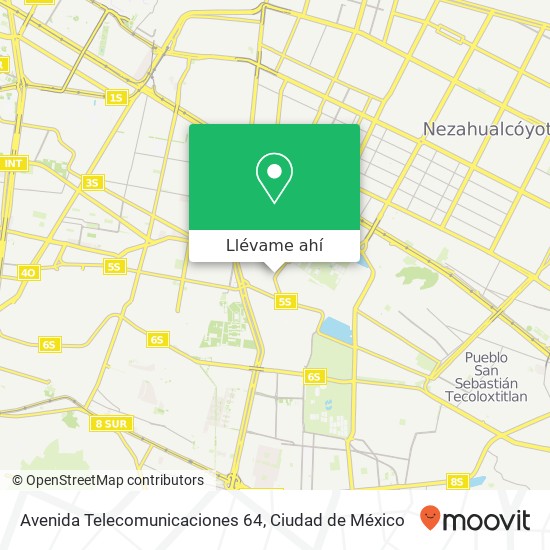 Mapa de Avenida Telecomunicaciones 64
