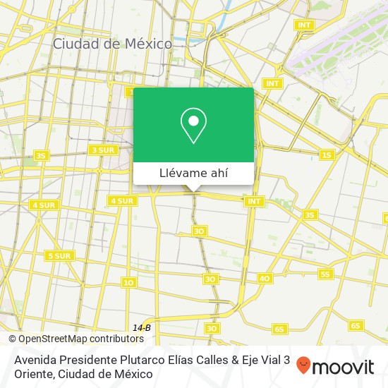 Mapa de Avenida Presidente Plutarco Elías Calles & Eje Vial 3 Oriente